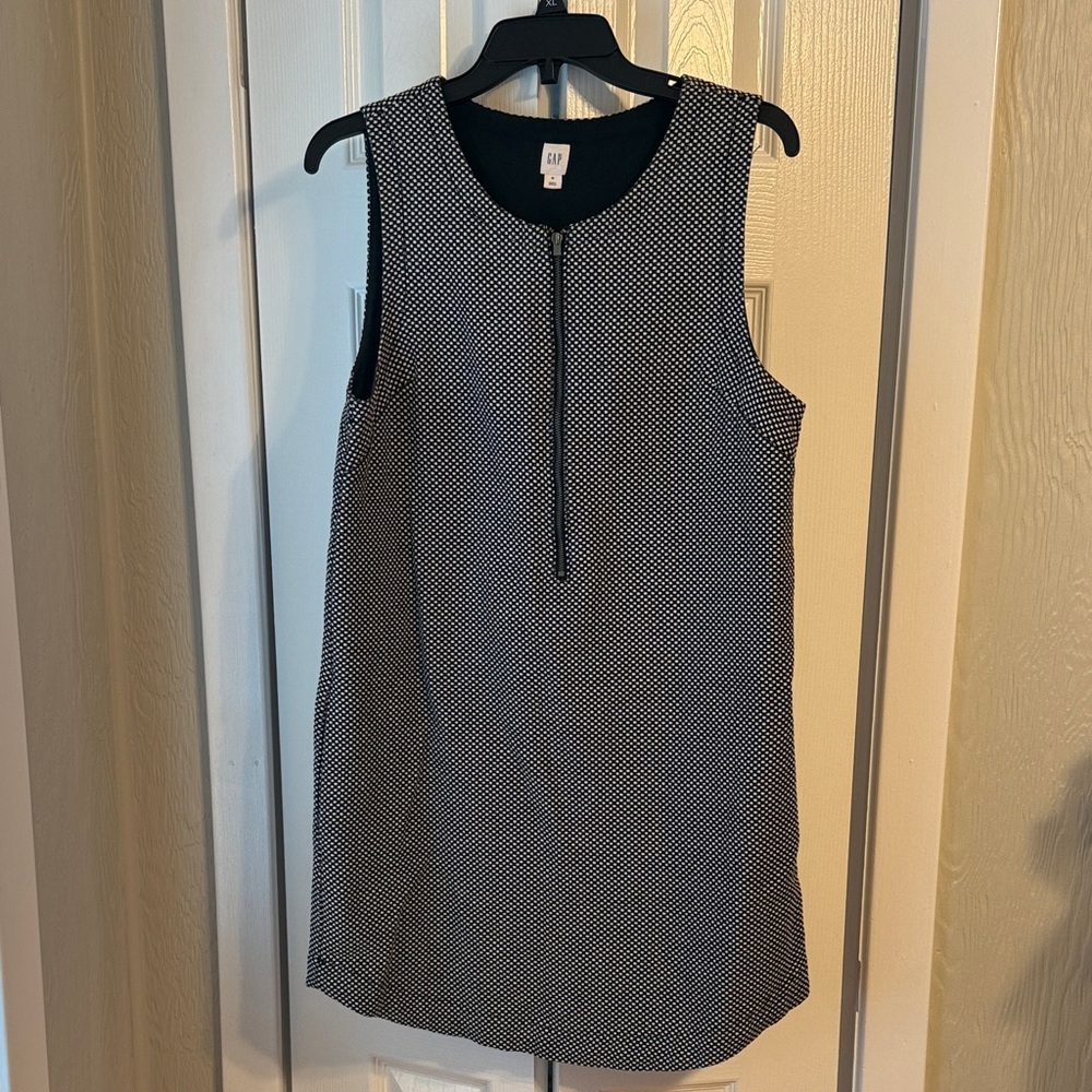 GAP Monochrome Sleeveless Dress with Zip